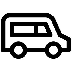 Transportation. Editable stroke vector icon.