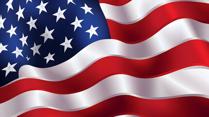 Fototapeta premium USA old Grunge flag Painted flag Background with USA painted flag, Generative Ai