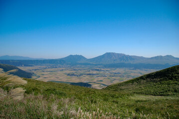 雄大な阿蘇の自然、大観峰からの景色