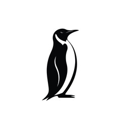 Fototapeta premium Black Penguin Vector