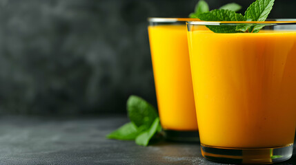 Mango Lassi Drink Desert Scenery Volcanic Erupt