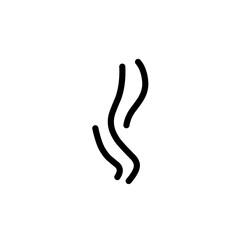 Steam and smoke lines icon