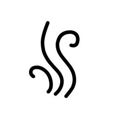 Steam and smoke lines icon
