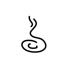 Steam and smoke lines icon