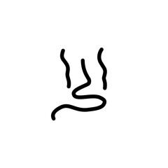 Steam and smoke lines icon