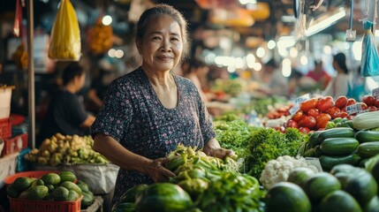 person in supermarket