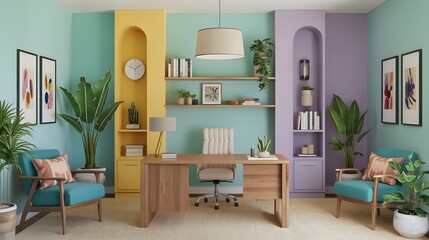 interior design of a modern studio room