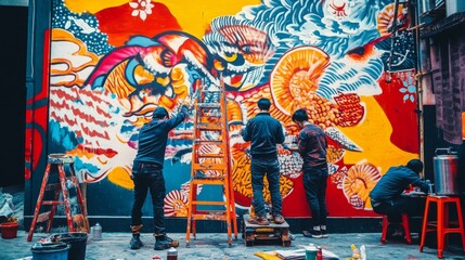 graffiti on the wall