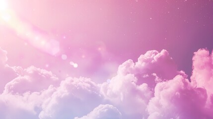 : A pink dreamy sky background that presents a soft and enchanting visual. The pink hues blend together seamlessly, creating a romantic and peaceful atmosphere. The sky seems to stretch out infinitely