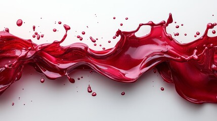Dynamic Red Paint Splash Generative AI
