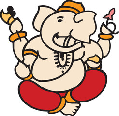 Divine Circuitry: The Artistry of Ganesh Chipart