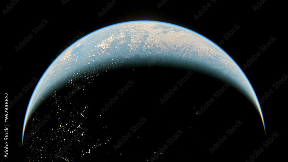 Canvas Prints planet earth in the space - elements of this image furnished by nasa