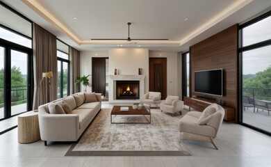Modern luxury living room interior design