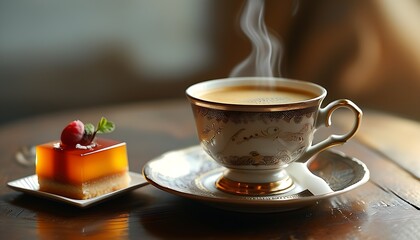 cup of coffee with cinnamon and sugar