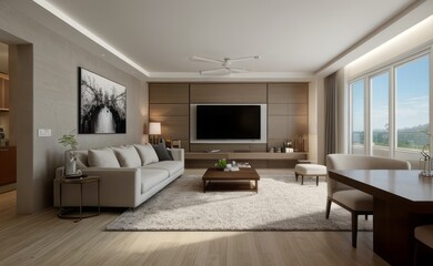 Modern luxury living room interior design