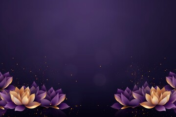 Abstract lotus flower pattern purple color