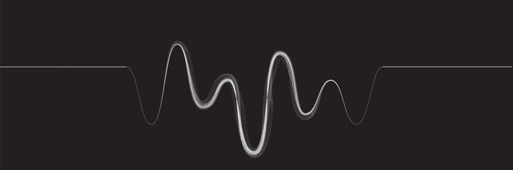  Digital sound equalizer . Audio signal frequency signal . Abstract flow linear fluid wavy shape . Acoustic volume lines .Curved lines pattern . Music sound wave . Vector illustration