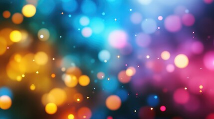 Colorful lights in a dreamy haze