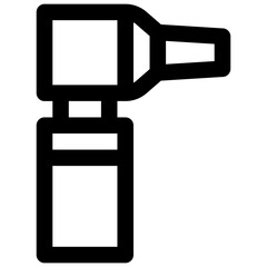 Otoscope. Editable stroke vector icon.