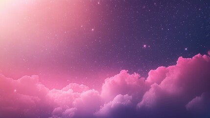 Abstract starlight and pink and purple clouds stardust, blink, background