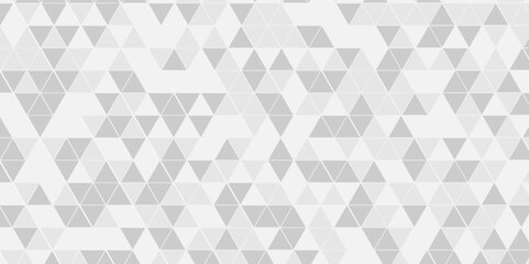 Vector geometric seamless gray and white cube square low polygon background. abstract surface creative diamond pattern gray Polygon Mosaic triangle, business corporate background.