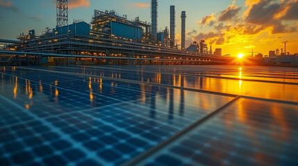 Obraz premium The impact of international agreements on carbon neutrality and renewable energy.