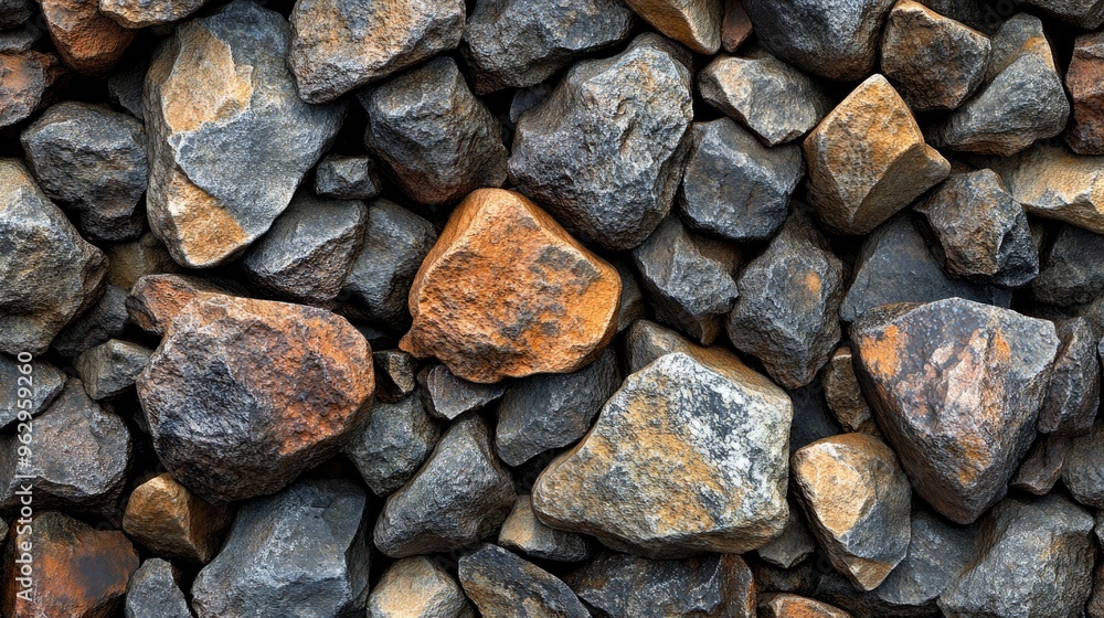 Poster background of colorful stones forming a random pattern