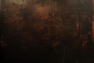 Rusty dark surface texture with aged appearance. Close-up view of rough cracked background with orange brown hues. Ideal for design and art projects. Use as abstract pattern or distressed finish.