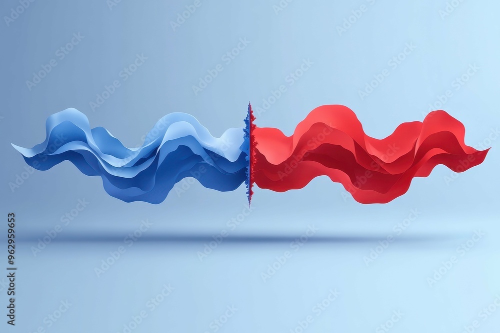 Poster an abstract depiction of sound waves breaking through a barrier, symbolizing unrestrained speech and
