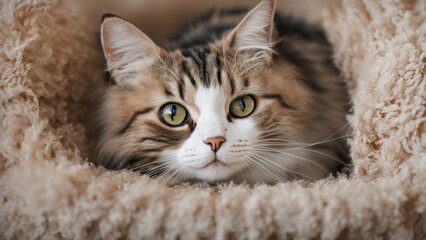 close up portrait of a cat