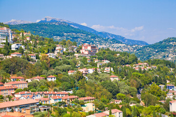 The old town city of Grasse,   French Riviera.