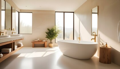 Fototapeta premium Photo interior modern design room 3d illustration