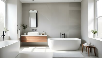 Photo interior modern design room 3d illustration