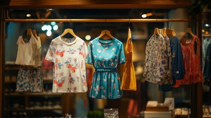 Fototapeta premium clothes in shop