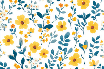 Obraz premium Bright floral arrangement on a single colour background
