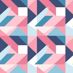 Pink and blue geometric pattern
