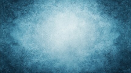 Obraz premium Abstract blue grunge background with a bright center spotlight. Perfect for web design, presentations, and more.
