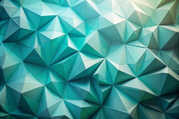 Abstract Polygonal Background with Mint Geometric Shapes for Modern Design