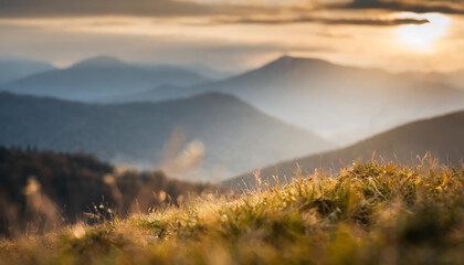 Krajobraz górski świt