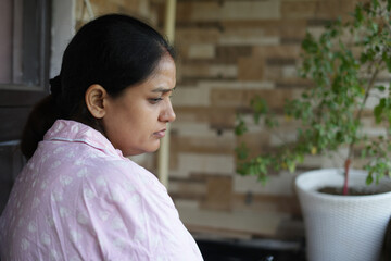 Women watering the plants 