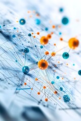 Abstract Network Connection Concept.