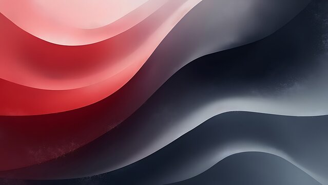 Grainy background, gray orange red white black abstract color wave noisy texture banner poster header cover design