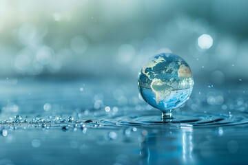 World Water Day Concept. Every Drop Matters. Saving water and world environmental protection and earth day.


