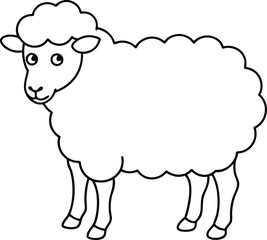 Happy Woolly Sheep Coloring Joy and Giggles






