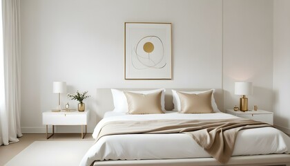 Photo interior modern design room 3d illustration