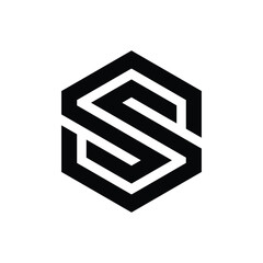 Letter S flame logo template, business and company identity. Abstract initial S alphabet logo element