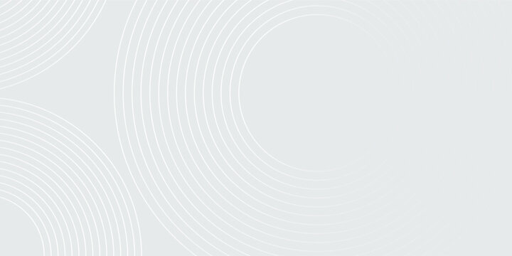Abstract white geometric lines glowing on gray background. Modern shiny blue circle lines pattern. Futuristic technology concept. vecor.