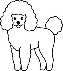 Fluffy Poodle Adventures Coloring Book
