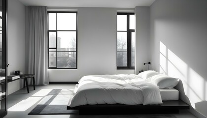 Photo interior modern design room 3d illustration