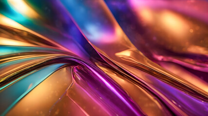 3d rendering of abstract metallic background with some smooth lines in it